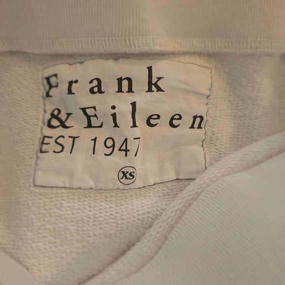 Frank & Eileen Tee Lab Women's XS Skirt White‎ Drawstring High Low Sweatshirt - Picture 3 of 13